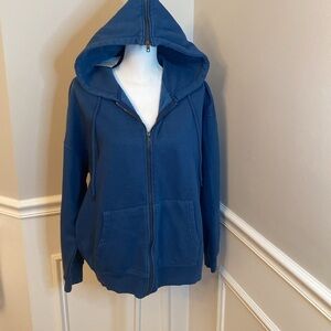Forever 21 Sweat Jacket size Medium Blue